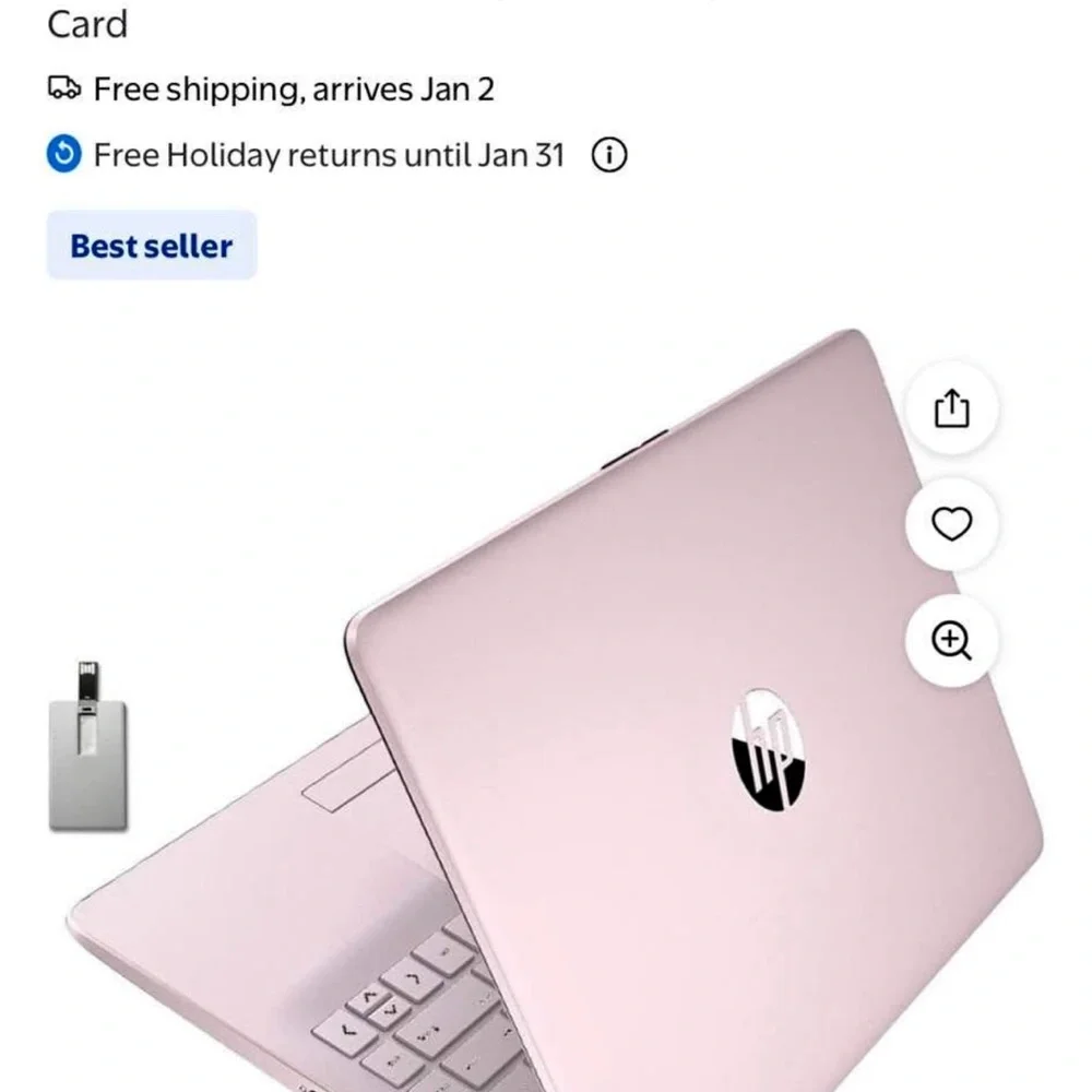 HP Light Pink Laptop